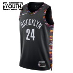 Maillot NBA Brooklyn Nets Cam Thomas Nike 2025-26 City Edition Noir Swingman - Enfant